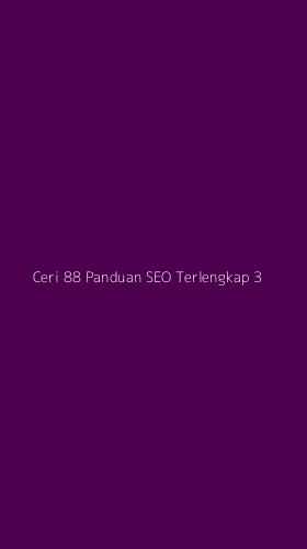 Tampilan Antarmuka Aplikasi Ceri 88 Panduan Seo Terlengkap - 3