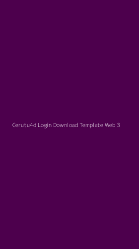Tampilan Antarmuka Aplikasi Cerutu4d Login Download Template Web - 3