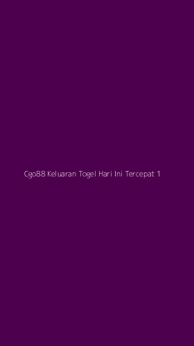 Tampilan Antarmuka Aplikasi Cgo88 Keluaran Togel Hari Ini Tercepat - 1