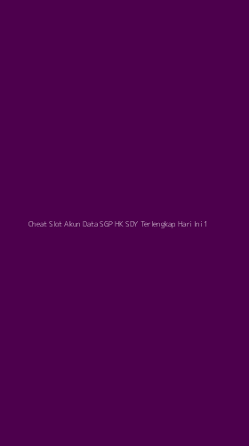 Tampilan Antarmuka Aplikasi Cheat Slot Akun Data Sgp Hk Sdy Terlengkap Hari Ini - 1
