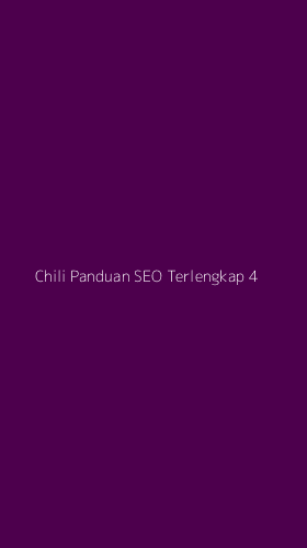 Tampilan Antarmuka Aplikasi Chili Panduan Seo Terlengkap - 4