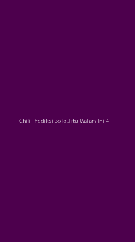Tampilan Antarmuka Aplikasi Chili Prediksi Bola Jitu Malam Ini - 4