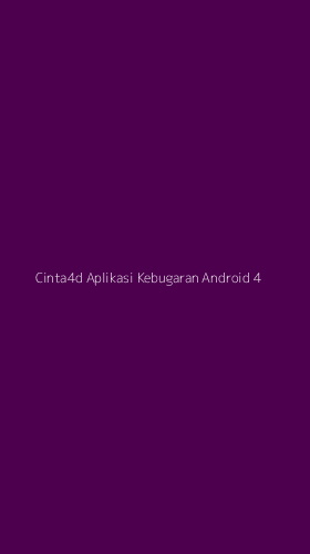 Tampilan Antarmuka Aplikasi Cinta4d Aplikasi Kebugaran Android - 4