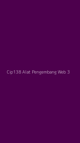 Tampilan Antarmuka Aplikasi Cip138 Alat Pengembang Web - 3