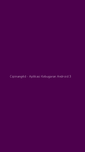 Tampilan Antarmuka Aplikasi Cipinang4d - Aplikasi Kebugaran Android - 3