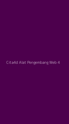 Tampilan Antarmuka Aplikasi Cita4d Alat Pengembang Web - 4
