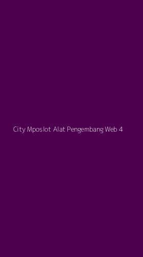 Tampilan Antarmuka Aplikasi City Mposlot Alat Pengembang Web - 4