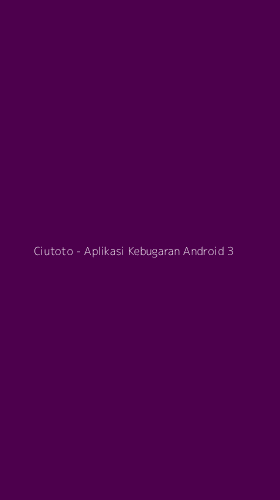 Tampilan Antarmuka Aplikasi Ciutoto - Aplikasi Kebugaran Android - 3
