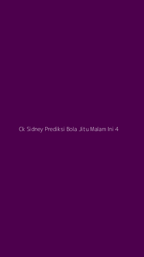 Tampilan Antarmuka Aplikasi Ck Sidney Prediksi Bola Jitu Malam Ini - 4