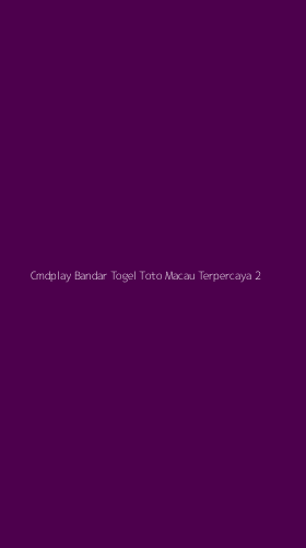 Tampilan Antarmuka Aplikasi Cmdplay Bandar Togel Toto Macau Terpercaya - 2