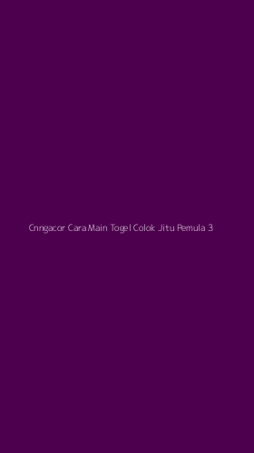 Tampilan Antarmuka Aplikasi Cnngacor Cara Main Togel Colok Jitu Pemula - 3
