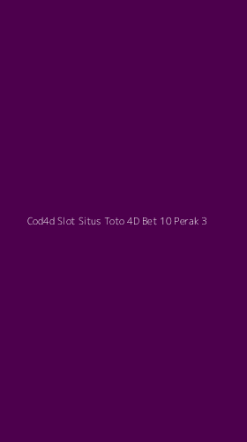 Tampilan Antarmuka Aplikasi Cod4d Slot Situs Toto 4d Bet 10 Perak - 3