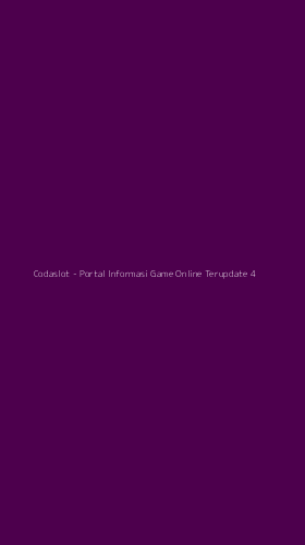 Tampilan Antarmuka Aplikasi Codaslot - Portal Informasi Game Online Terupdate - 4