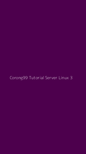 Tampilan Antarmuka Aplikasi Corong99 Tutorial Server Linux - 3