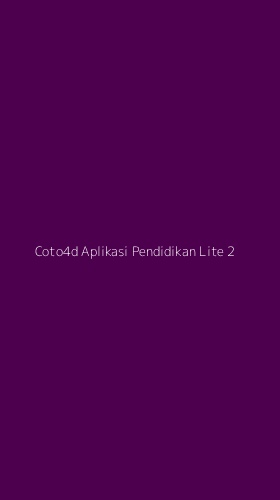 Tampilan Antarmuka Aplikasi Coto4d Aplikasi Pendidikan Lite - 2