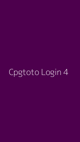 Tampilan Antarmuka Aplikasi Cpgtoto Login - 4