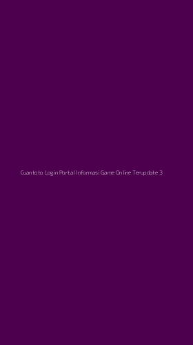 Tampilan Antarmuka Aplikasi Cuantoto Login Portal Informasi Game Online Terupdate - 3