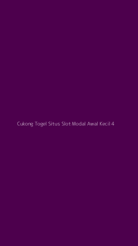Tampilan Antarmuka Aplikasi Cukong Togel Situs Slot Modal Awal Kecil - 4