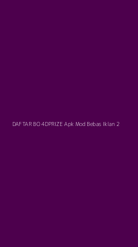 Tampilan Antarmuka Aplikasi Daftar Bo 4dprize Apk Mod Bebas Iklan - 2