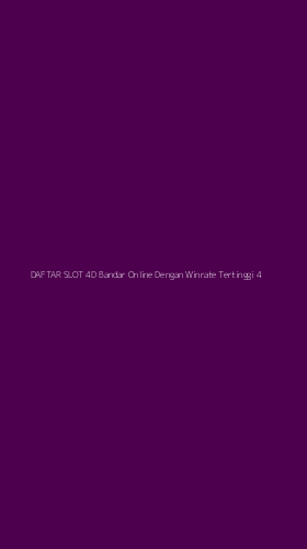 Tampilan Antarmuka Aplikasi Daftar Slot 4d Bandar Online Dengan Winrate Tertinggi - 4