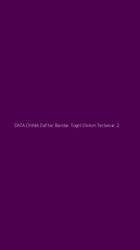 Tampilan Antarmuka Aplikasi Data China Daftar Bandar Togel Diskon Terbesar - 2