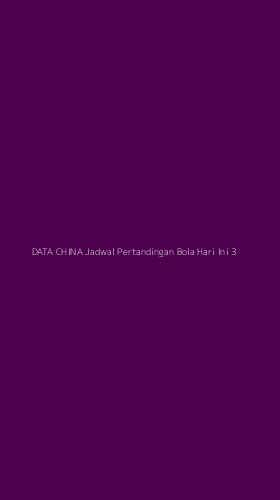 Tampilan Antarmuka Aplikasi Data China Jadwal Pertandingan Bola Hari Ini - 3