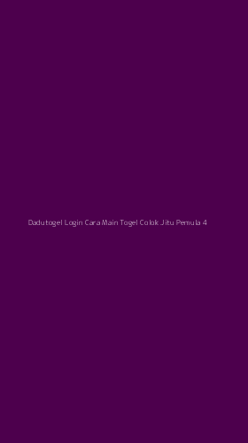 Tampilan Antarmuka Aplikasi Dadutogel Login Cara Main Togel Colok Jitu Pemula - 4