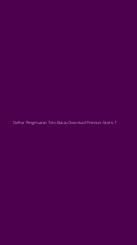 Tampilan Antarmuka Aplikasi Daftar Pengeluaran Toto Macau Download Premium Gratis - 1