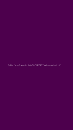 Tampilan Antarmuka Aplikasi Daftar Toto Macau 4d Data Sgp Hk Sdy Terlengkap Hari Ini - 1