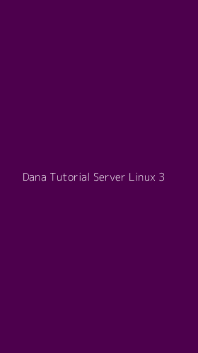 Tampilan Antarmuka Aplikasi Dana Tutorial Server Linux - 3