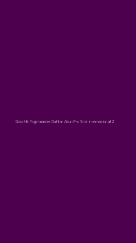 Tampilan Antarmuka Aplikasi Data Hk Togelmaster Daftar Akun Pro Slot Internasional - 2