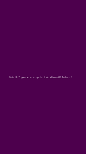 Tampilan Antarmuka Aplikasi Data Hk Togelmaster Kumpulan Link Alternatif Terbaru - 1