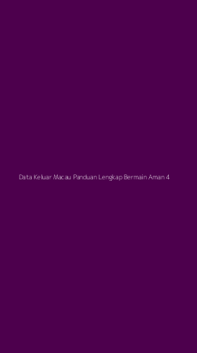 Tampilan Antarmuka Aplikasi Data Keluar Macau Panduan Lengkap Bermain Aman - 4