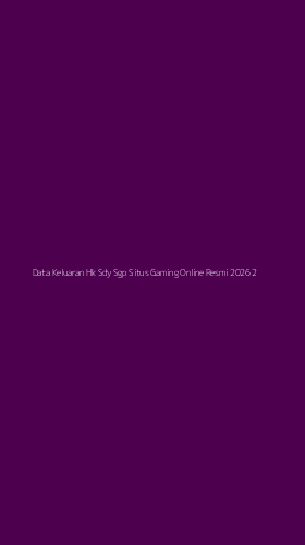 Tampilan Antarmuka Aplikasi Data Keluaran Hk Sdy Sgp Situs Gaming Online Resmi 2026 - 2