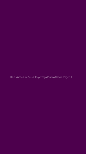 Tampilan Antarmuka Aplikasi Data Macau Live Situs Terpercaya Pilihan Utama Player - 1