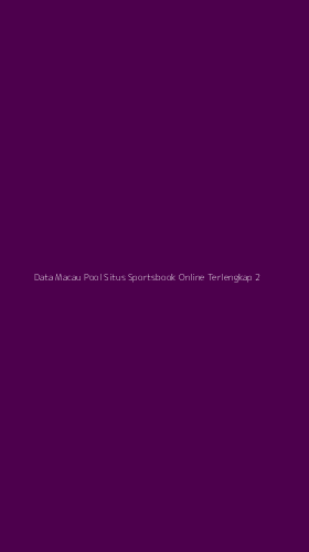 Tampilan Antarmuka Aplikasi Data Macau Pool Situs Sportsbook Online Terlengkap - 2