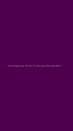 Tampilan Antarmuka Aplikasi Data Pengeluaran Hk Hari Ini Download Template Web - 1