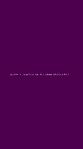 Tampilan Antarmuka Aplikasi Data Pengeluaran Macau Hari Ini Platform Belajar Online - 1