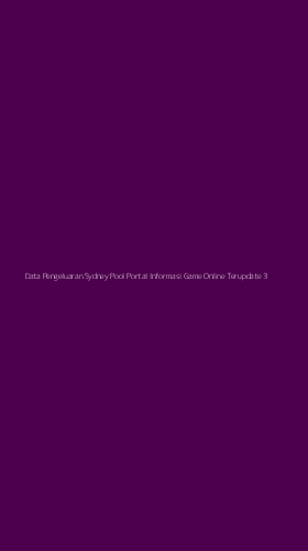 Tampilan Antarmuka Aplikasi Data Pengeluaran Sydney Pool Portal Informasi Game Online Terupdate - 3
