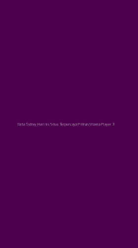 Tampilan Antarmuka Aplikasi Data Sidney Hari Ini Situs Terpercaya Pilihan Utama Player - 3