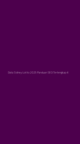 Tampilan Antarmuka Aplikasi Data Sidney Lotto 2025 Panduan Seo Terlengkap - 4