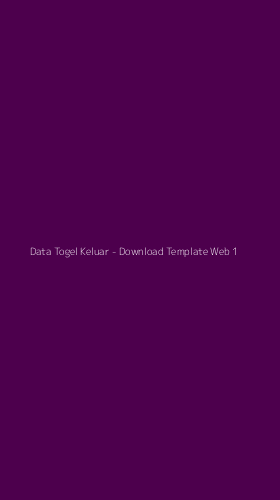 Tampilan Antarmuka Aplikasi Data Togel Keluar - Download Template Web - 1