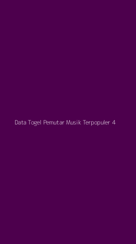Tampilan Antarmuka Aplikasi Data Togel Pemutar Musik Terpopuler - 4