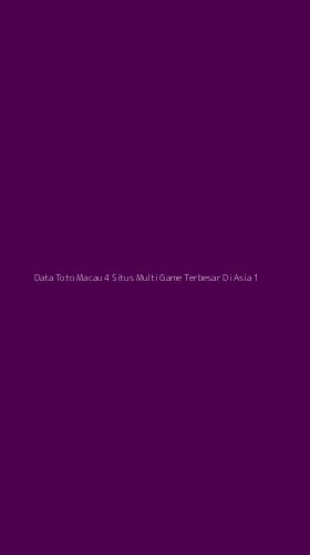 Tampilan Antarmuka Aplikasi Data Toto Macau 4 Situs Multi Game Terbesar Di Asia - 1