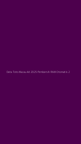 Tampilan Antarmuka Aplikasi Data Toto Macau 4d 2025 Pembersih Ram Otomatis - 2