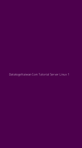 Tampilan Antarmuka Aplikasi Datatogeltaiwan Com Tutorial Server Linux - 1