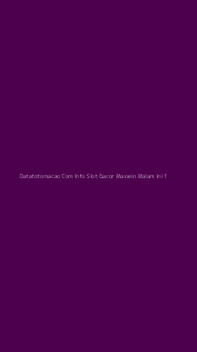 Tampilan Antarmuka Aplikasi Datatotomacao Com Info Slot Gacor Maxwin Malam Ini - 1