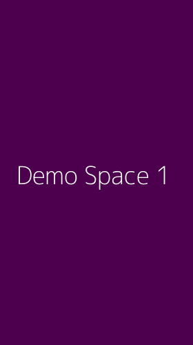 Tampilan Antarmuka Aplikasi Demo Space - 1
