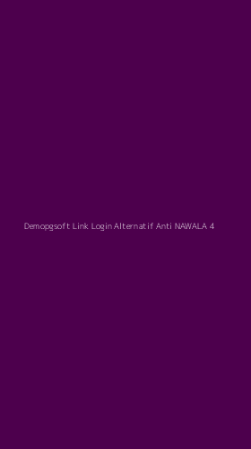 Tampilan Antarmuka Aplikasi Demopgsoft Link Login Alternatif Anti Nawala - 4