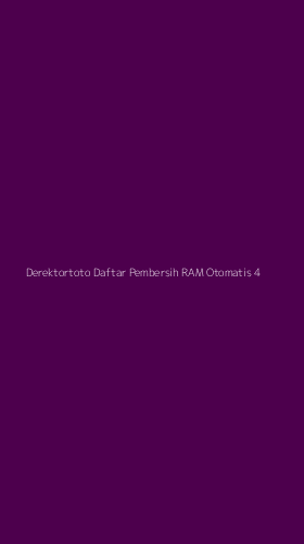 Tampilan Antarmuka Aplikasi Derektortoto Daftar Pembersih Ram Otomatis - 4